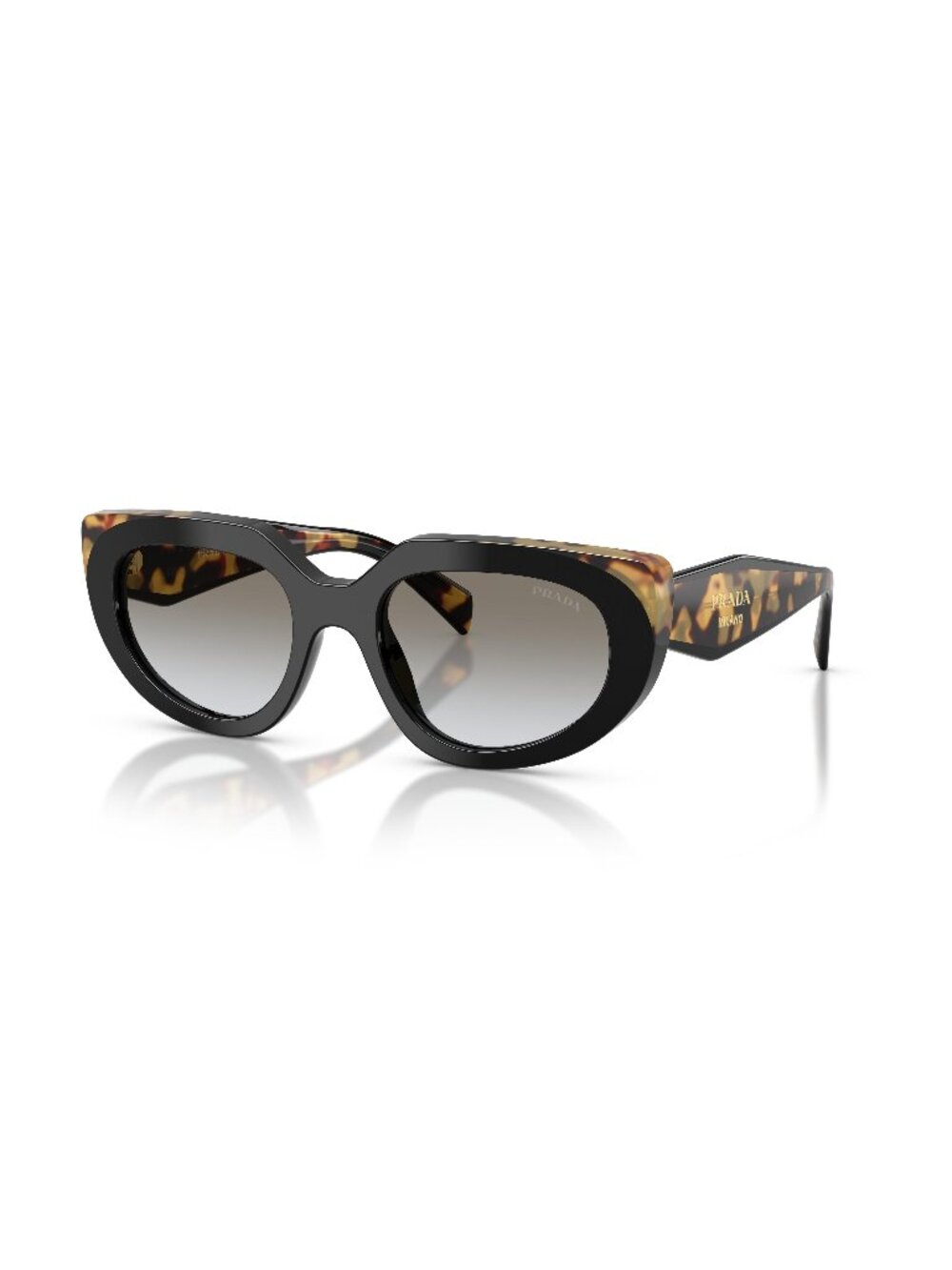 New Prada Women's Sunglasses Multicolor Grey Lens Acetate Frame PR D02S 0CD80L